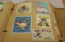 15.07.001, Manuscript Collection, Easter Cards in Scrapbook