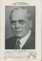 09.15.001, Jacob A. Garber campaign flyer front, 1940