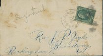 Thomas et al. letter to Zigler, 1881, envelope, front