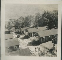 24.26.002, Album, Photograph, Aerial View of CPS Camp Lyndhust_circa 1943
