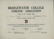 26.3.001, Certificate Athletics