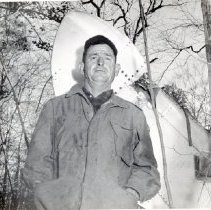 Bob Tench at scene of airplane crash
