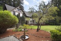 Burlwood house and front yard