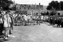 The start of the Dipsea Race in Lytton Square, 1940s