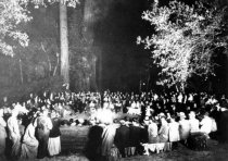 Sierra Club High Trip reunion in Muir Wods, circa 1925