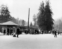 Mill Valley's bustling 3rd Station, circa 1920
