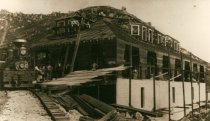 Tavern of Tamalpais under construction, circa 1898