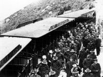 War wounded from Letterman Hospital (SF) at Mt. Tamalpais summit, circa 191