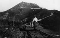 Flatcar on Mt. Tamalpais & Muir Woods Railway, circa 1900-1920