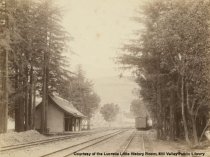 Train station at Miller Avenue, circa 1891