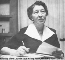 Ann Skidmore at the Mill Valley Record, circa 1950s