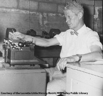 Ardle Pierce at the Mill Valley Record, 1956