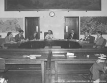 Mayor Barnard, center, and City Council, 1972
