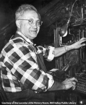 Italo Lanci, typesetter at the Mill Valley Record, circa 1950s