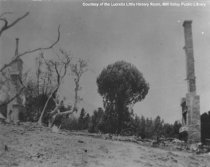 Remains of residence after Mt. Tamalpais Fire, 1929