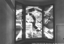 City Hall stained glass installation by John Leighton, 1981