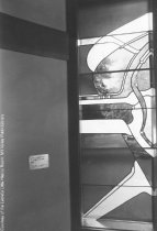 City Hall stained glass installation by John Leighton, 1981