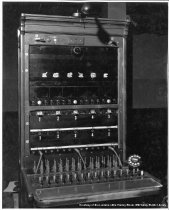 Telephone company switchboard, circa 1960's