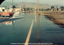 Flooded street, 1965