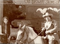 Old Brown's Store groundbreaking with Fred Baker, 1973