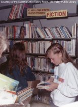 Girl at Library Book Sale, 1990