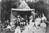 Tent at the Blithedale Hotel, circa  1900