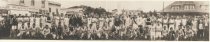 Panoramic of Dipsea Race runners in Lytton Square,1912