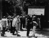 Groundbreaking Day for New Library at 375 Throckmorton Avenue, 1965