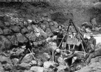 Construction of the Mountain Theater, circa late 1930s