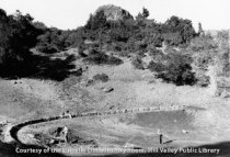 Mountain Theater under construction, 1931