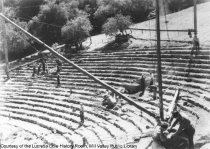 Mountain Theater under construction, mid 1930s