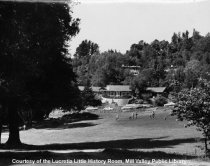 Clubhouse and golf course, c1950