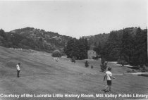 View of the golf course, late 1960s