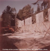 Interior Shot of Construction Progress, Mill Valley Library, 1965