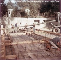 Construction of Library, Early Stage Work, 1965