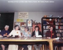 Volunteers Preparing for Booksale, 1990