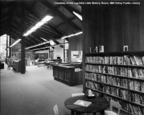 Front Desk and Main Floor of Library, c. 1966