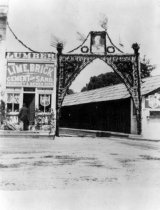 Lytton Square train archway, May 1901