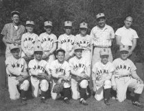 Little League team photo of the "Giants", date unknown