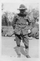 Gilbert Akers in "doughboy" uniform.