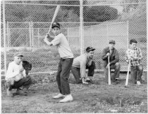 Boys playing baseball, date unknown