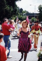 People in Old West costumes in the 4th of July parade, 1992
