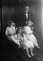 Michael M. O'Shaughnessy with daughters, circa 1910-1915