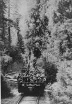 Gravity Car on way to Muir Woods, circa 1915