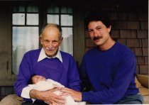 Rick Wachs, Lance Robinson and baby:,1991
