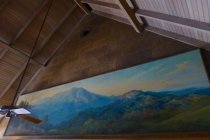 Mill Valley City Hall mural of Mt. Tamalpais, 2017