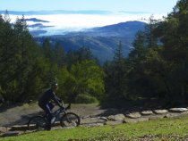 Mountain Theatre traversed by a mountian biker, 2017