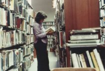 Interior of  library, 1981