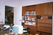Office in the library, 1988