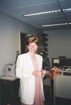 Library staff, Cathy Blumberg, 2001